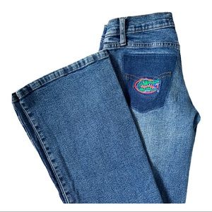 Super Low Rise Flared UF Florida Gator Jeans